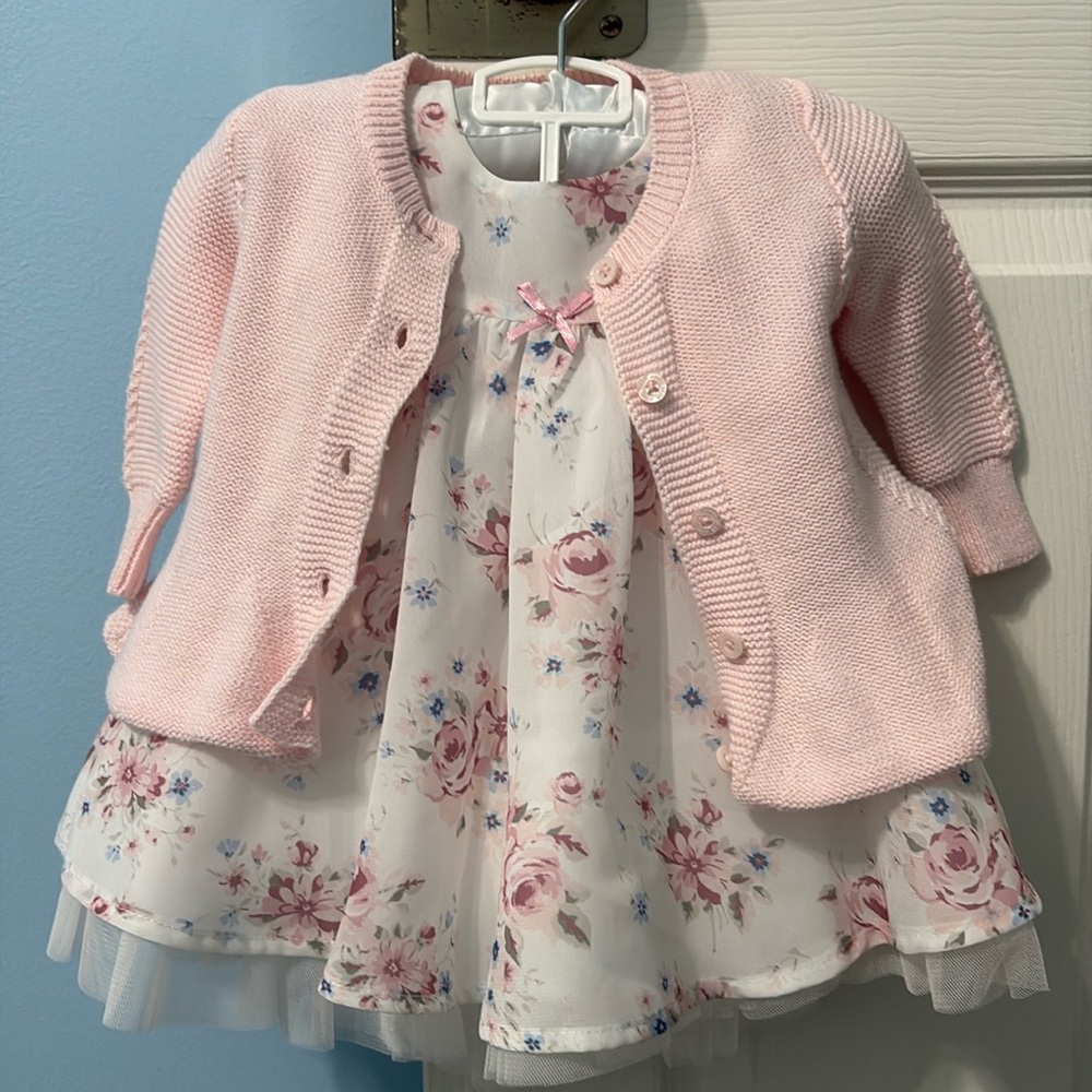 NWT Edgehill Collection Baby Dress & Matching Sweater